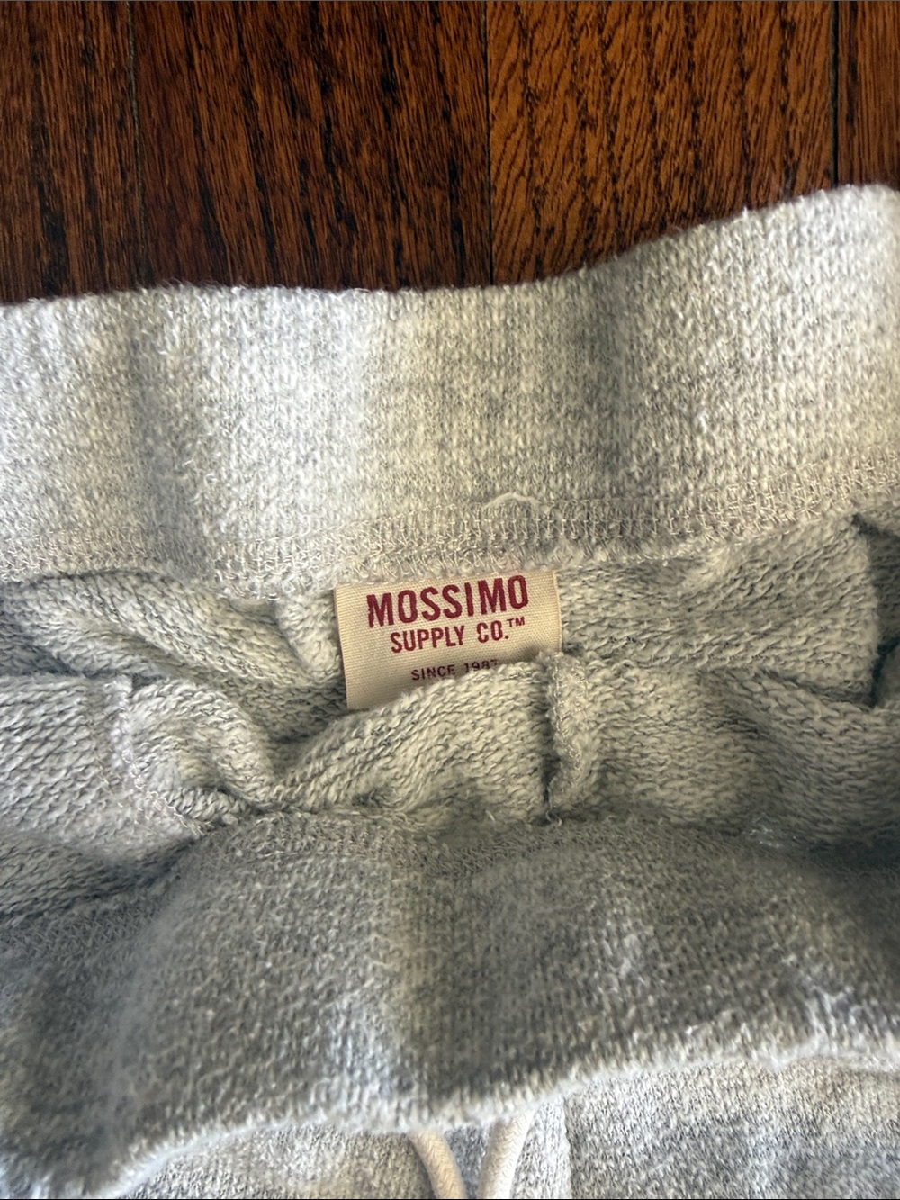Mossimo Supply Co. Knit Drawstring Lounge Shorts - Light Gray & Dark Gray - Picture 4 of 5